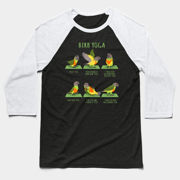 birb yoga - senegal parrot Baseball T-Shirt by FandomizedRose